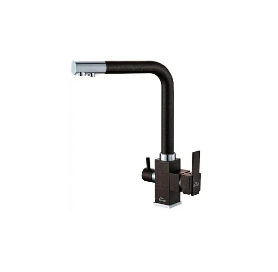 Смеситель для кухни ZorG Steel Hammer SH 805 черный + хром SH 805 BL + CR Смеситель для кухни ZorG Steel Hammer SH 805 черный + хром SH 805 BL + CR