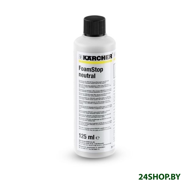 Пеногаситель Karcher Foam Stop neutral 6.295-873.0 125 мл Пеногаситель Karcher Foam Stop neutral 6.295-873.0 125 мл