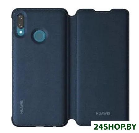 Чехол для телефона HUAWEI Flip Cover для Huawei Y7 2019 (синий) Чехол для телефона HUAWEI Flip Cover для Huawei Y7 2019 (синий)