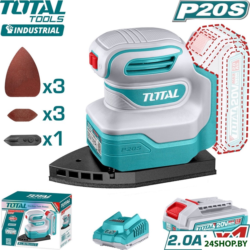 Дельташлифмашина Total TPSLI20141 (с 1-им АКБ) Дельташлифмашина Total TPSLI20141 (с 1-им АКБ)