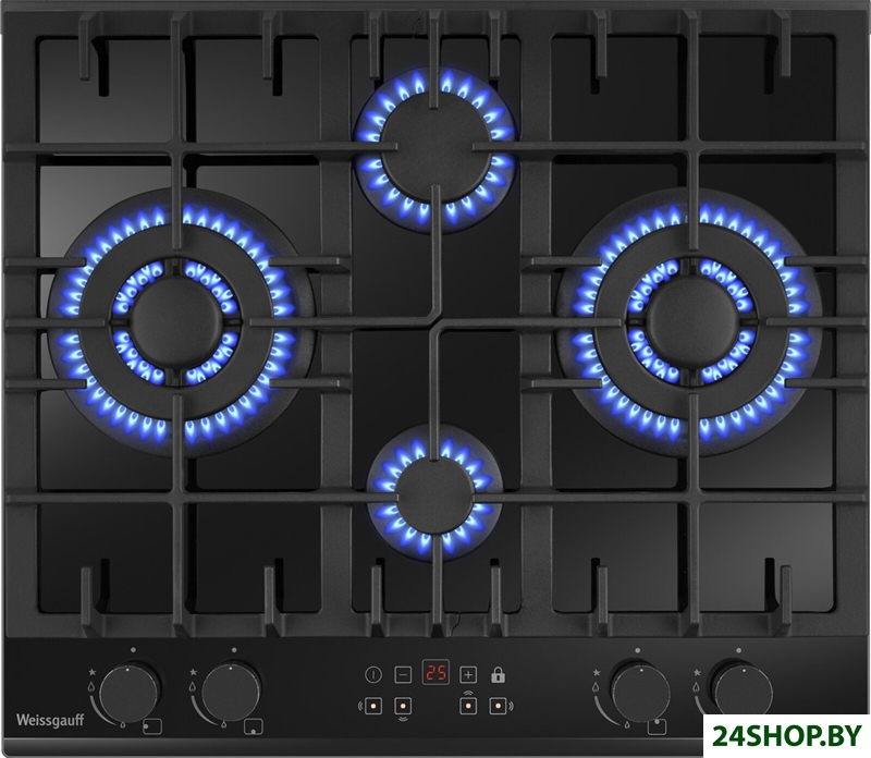 Варочная панель Weissgauff HGG 642 BGH Double Wok Timer Варочная панель Weissgauff HGG 642 BGH Double Wok Timer