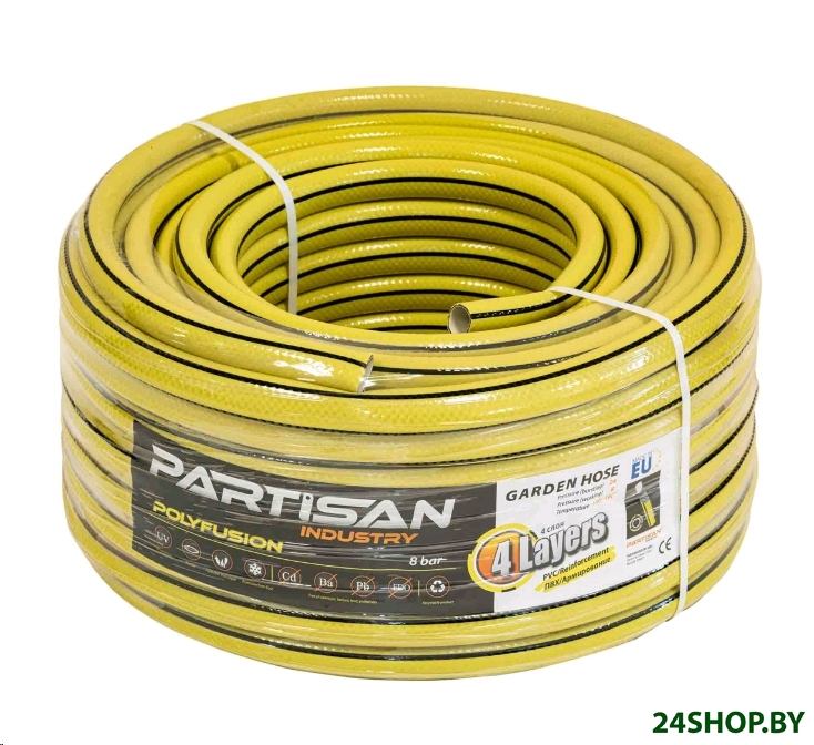 Шланг поливочный Partisan Polyfusion GHOSE-POLY-34L30PSN (3/4, 30м) Шланг поливочный Partisan Polyfusion GHOSE-POLY-34L30PSN (3/4, 30м)