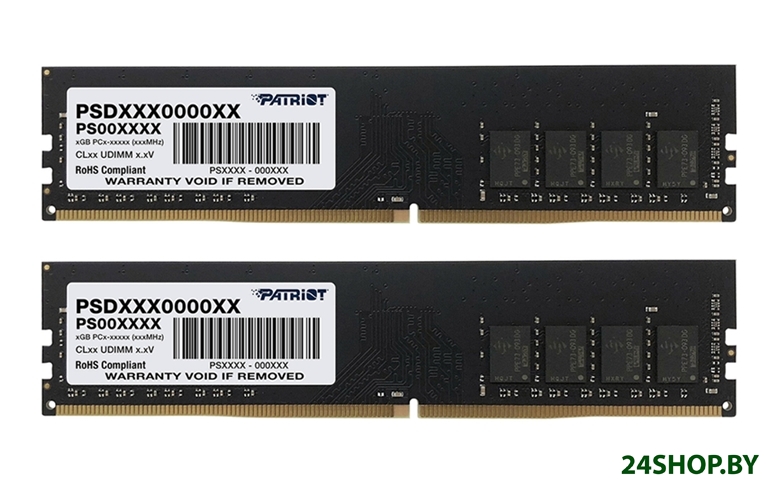 Оперативная память Patriot Signature Line 2x8GB DDR4 PC4-25600 PSD416G3200K Оперативная память Patriot Signature Line 2x8GB DDR4 PC4-25600 PSD416G3200K