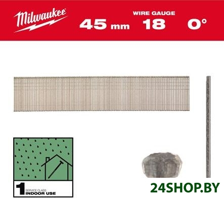 Гвоздь финишный Milwaukee 4932492555 (4000 шт) Гвоздь финишный Milwaukee 4932492555 (4000 шт)