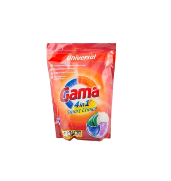 Капсулы для стирки GAMA 4in1 Smart Choice 56 шт Капсулы для стирки GAMA 4in1 Smart Choice 56 шт
