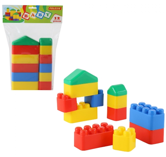 Конструктор Полесье Малыш (12 элементов) (в пакете) (61768) Конструктор Полесье Малыш (12 элементов) (в пакете) (61768)