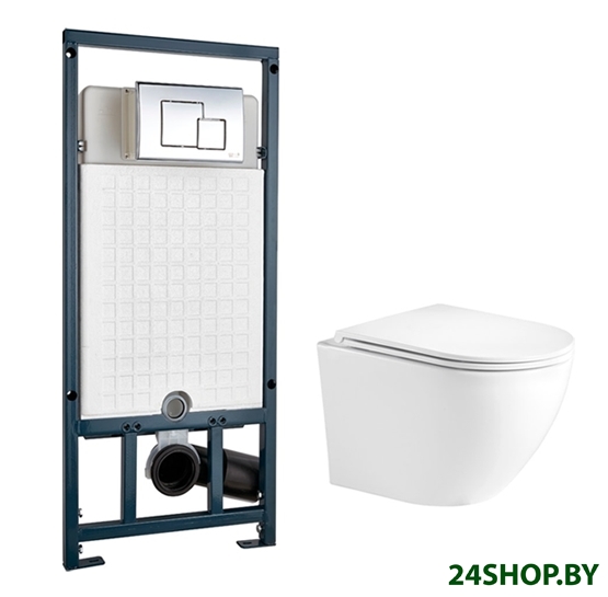 Унитаз WeltWasser Merzbach 004 GL-WT + Marberg 507 SE (белый глянец/хром) Унитаз WeltWasser Merzbach 004 GL-WT + Marberg 507 SE (белый глянец/хром)