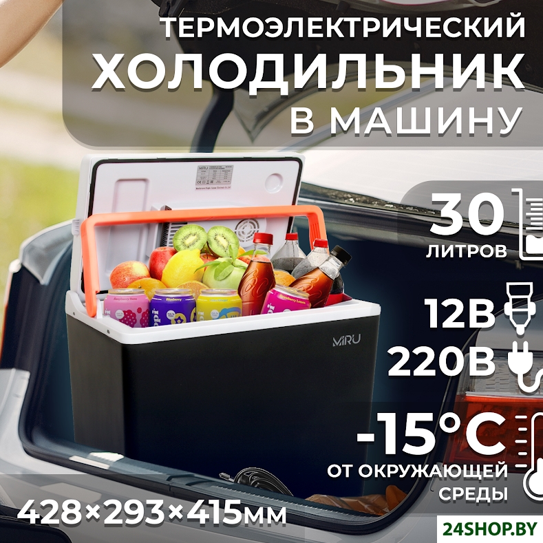 Термоэлектрический автохолодильник Miru MCW30E 30л (черный/серый) Термоэлектрический автохолодильник Miru MCW30E 30л (черный/серый)