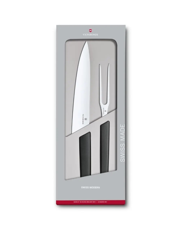 Набор кухонных ножей Victorinox Swiss Modern (6.9093.21G) (черный) Набор кухонных ножей Victorinox Swiss Modern (6.9093.21G) (черный)
