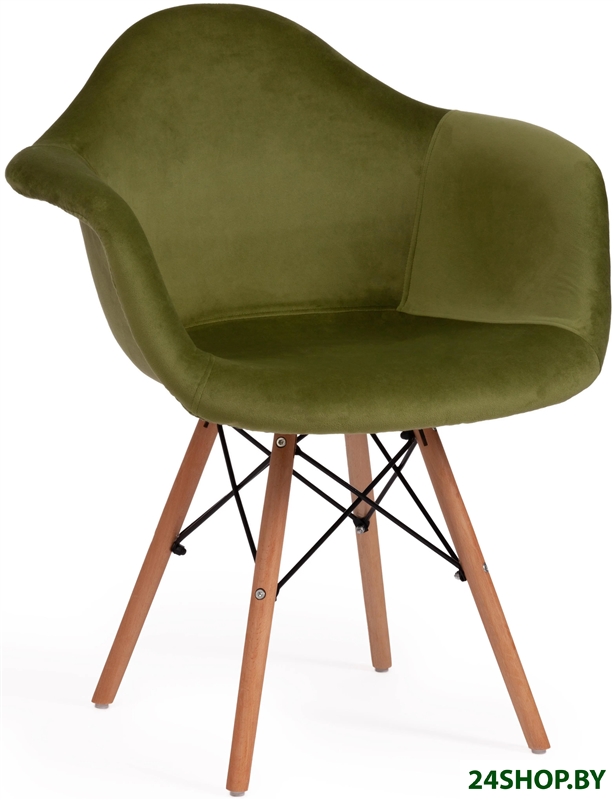 Стул с подлокотниками Secret De Maison Cindy Soft (Eames) mod. 101 (зеленый (HLR 54)/натуральный) Стул с подлокотниками Secret De Maison Cindy Soft (Eames) mod. 101 (зеленый (HLR 54)/натуральный)