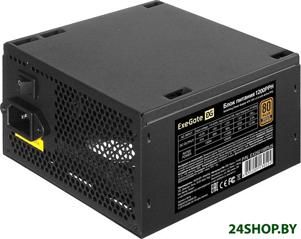 Блок питания ExeGate 1200PPH 80 Plus Bronze EX292158RUS Блок питания ExeGate 1200PPH 80 Plus Bronze EX292158RUS