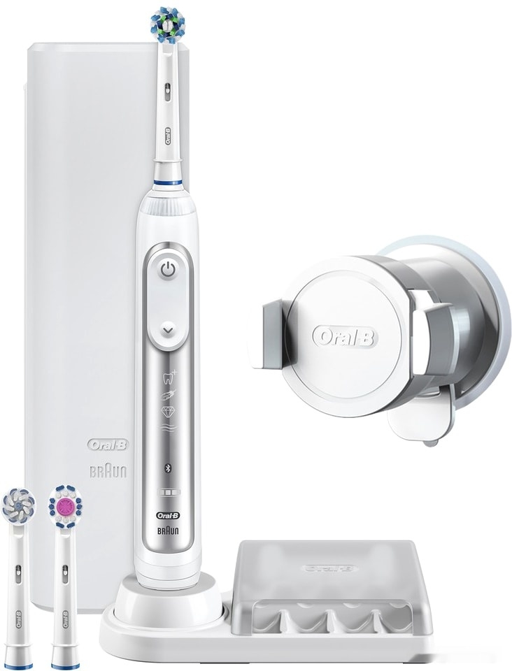 Электрическая зубная щетка Oral-B Genius 8000 White D 701.535.5XC Электрическая зубная щетка Oral-B Genius 8000 White D 701.535.5XC