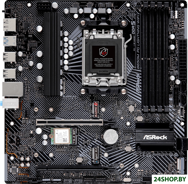 Материнская плата ASRock B650M PG Lightning WiFi Материнская плата ASRock B650M PG Lightning WiFi