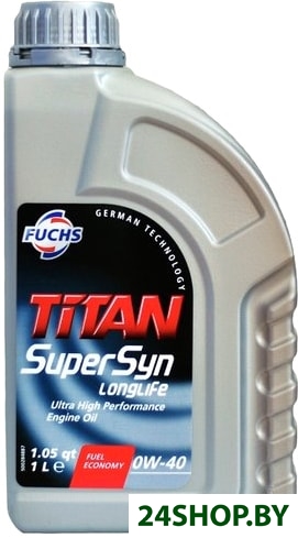 Моторное масло Fuchs Titan Supersyn Longlife 0W-40 1л Моторное масло Fuchs Titan Supersyn Longlife 0W-40 1л