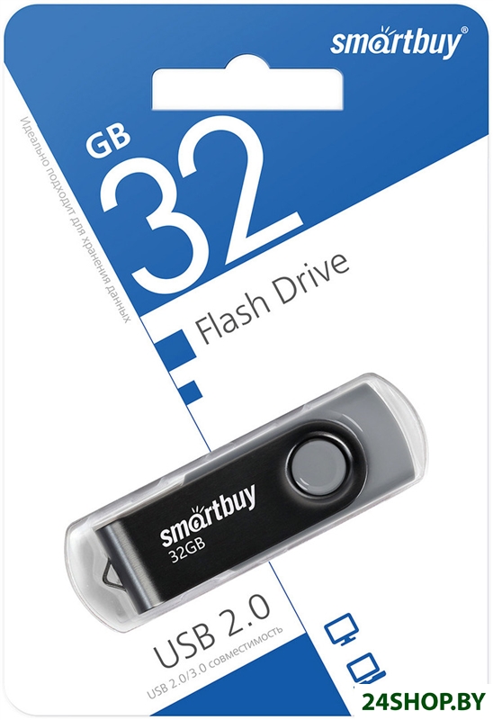 USB Flash SmartBuy Twist 32GB (черный) USB Flash SmartBuy Twist 32GB (черный)