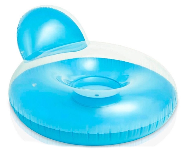 Надувной плот Intex Pillow-Back Longes 58889 (голубой) Надувной плот Intex Pillow-Back Longes 58889 (голубой)