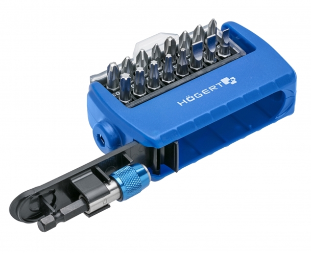 Набор бит Hogert Technik HT1S401 (17 предметов) Набор бит Hogert Technik HT1S401 (17 предметов)