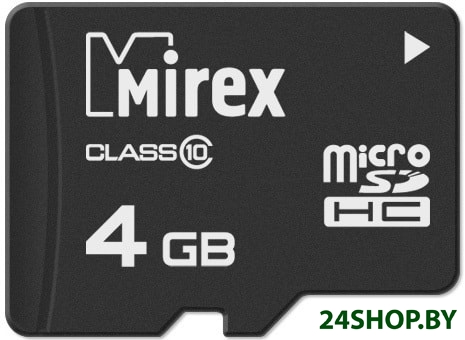 Карта памяти Mirex 13612-MC10SD04 Карта памяти Mirex 13612-MC10SD04