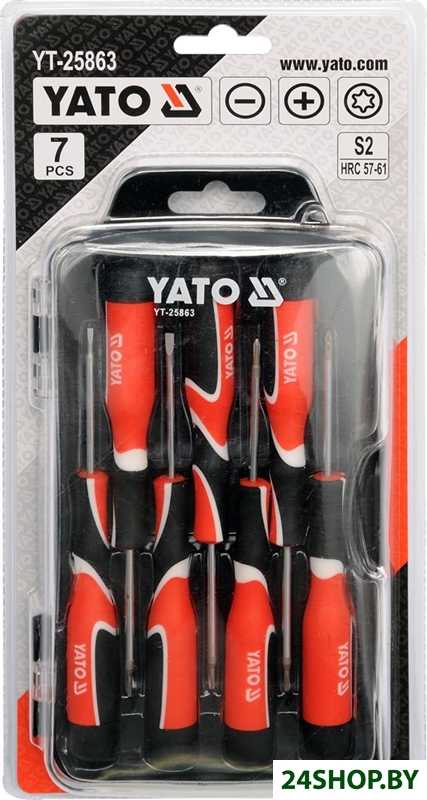 Набор отверток Yato YT-25863 (7 предметов) Набор отверток Yato YT-25863 (7 предметов)
