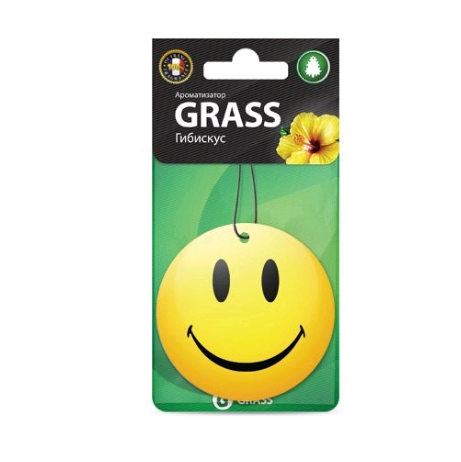 Ароматизатор воздуха картонный GRASS ST-0401 Смайл (гибискус) Ароматизатор воздуха картонный GRASS ST-0401 Смайл (гибискус)