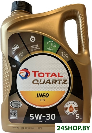 Моторное масло Total Quartz Ineo ECS 5W30 5Л Моторное масло Total Quartz Ineo ECS 5W30 5Л