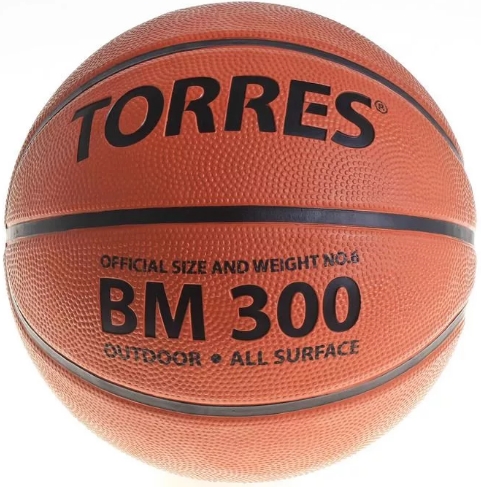 Мяч баскетбольный TORRES BM300 (р.3) Мяч баскетбольный TORRES BM300 (р.3)