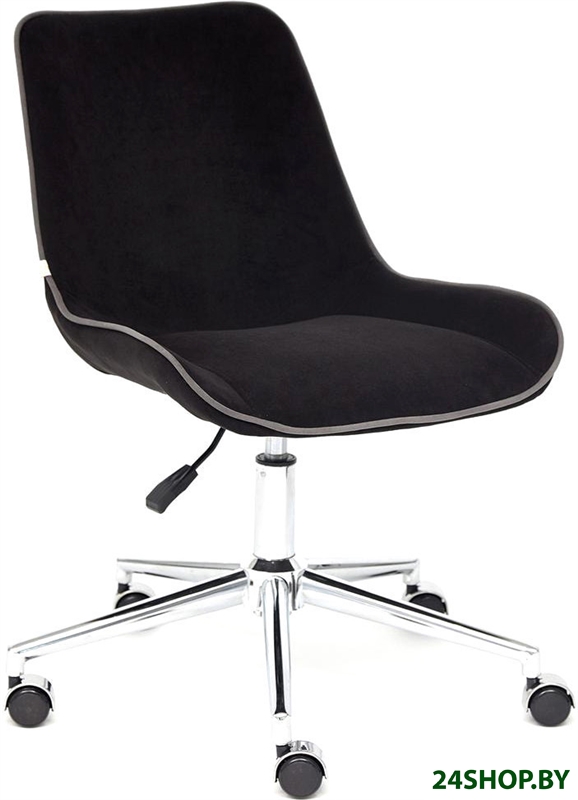 Кресло TetChair Style (флок, черный) Кресло TetChair Style (флок, черный)