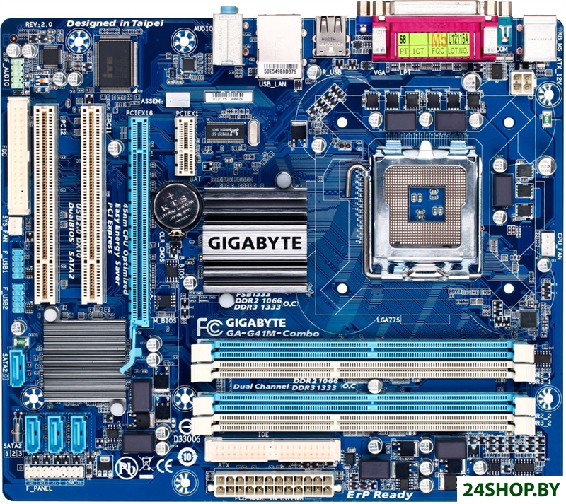 Материнская плата Gigabyte GA-G41M-Combo (rev. 2.0) Материнская плата Gigabyte GA-G41M-Combo (rev. 2.0)