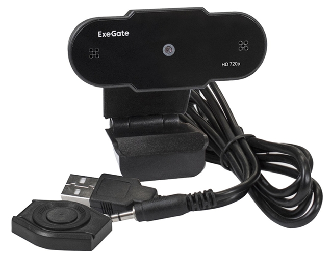 Веб-камера ExeGate BlackView C525 HD Tripod Веб-камера ExeGate BlackView C525 HD Tripod