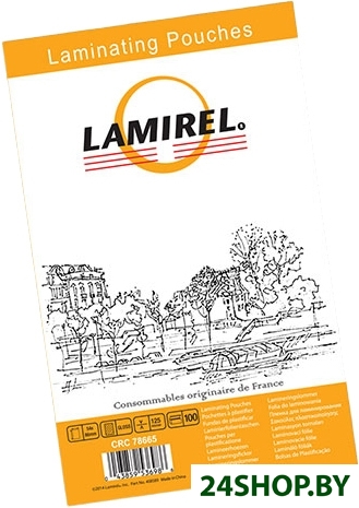 Пленка для ламинирования Lamirel 54x86 мм, 125 мкм, 100 л LA-78665 Пленка для ламинирования Lamirel 54x86 мм, 125 мкм, 100 л LA-78665