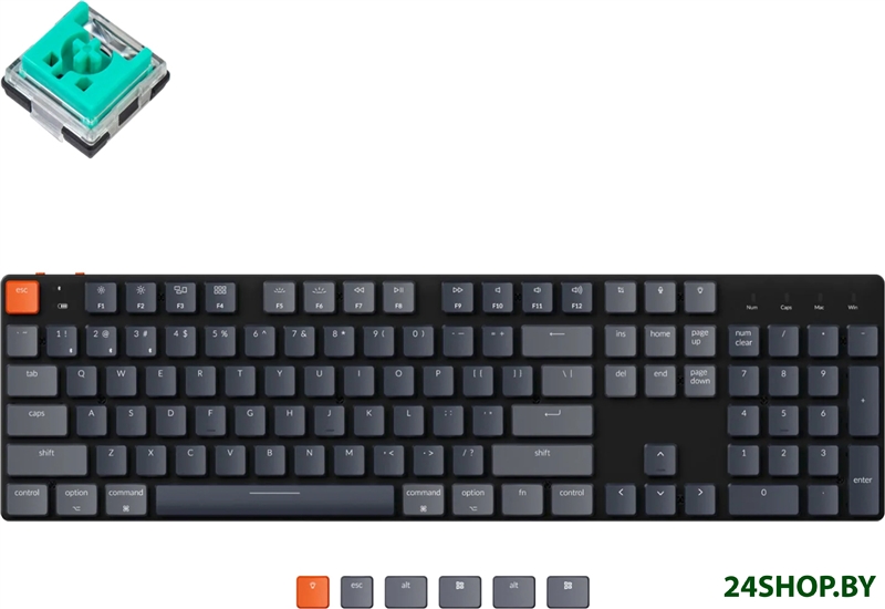 Клавиатура Keychron K5 SE RGB K5SE-E5-RU (Keychron Low Profile Optical Mint) Клавиатура Keychron K5 SE RGB K5SE-E5-RU (Keychron Low Profile Optical Mint)