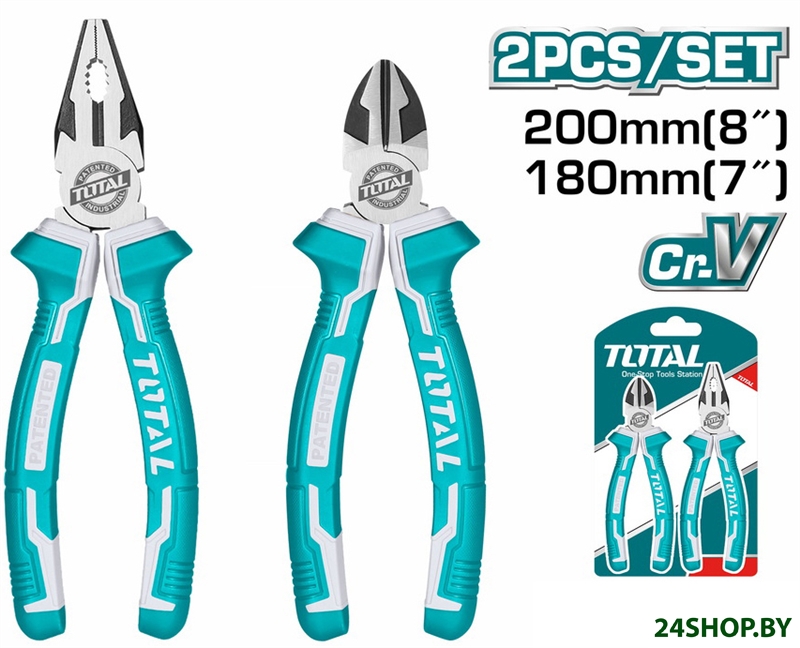 Набор пассатижей Total THT2K0205 (2 предмета) Набор пассатижей Total THT2K0205 (2 предмета)