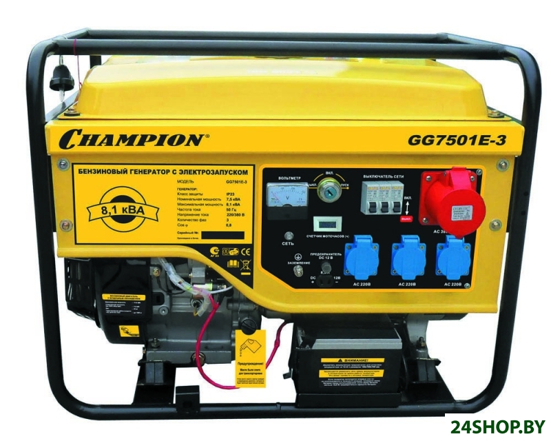 Бензиновый генератор Champion GG7501E-3 Бензиновый генератор Champion GG7501E-3