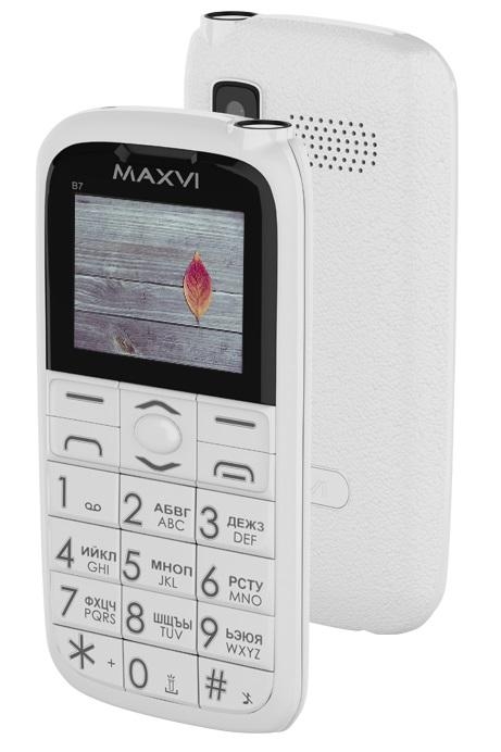 Мобильный телефон Maxvi B7 (белый) Мобильный телефон Maxvi B7 (белый)