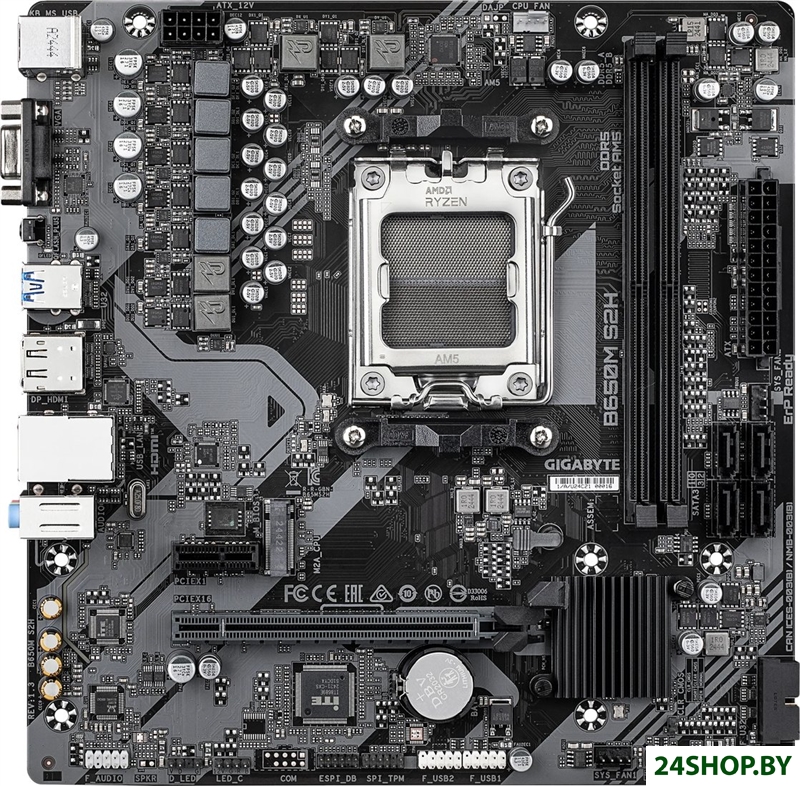 Материнская плата Gigabyte B650M S2H (rev. 1.3) Материнская плата Gigabyte B650M S2H (rev. 1.3)