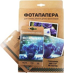 Фотобумага White Paper 10 х 15 матовая 170 г/м2 50 л Фотобумага White Paper 10 х 15 матовая 170 г/м2 50 л