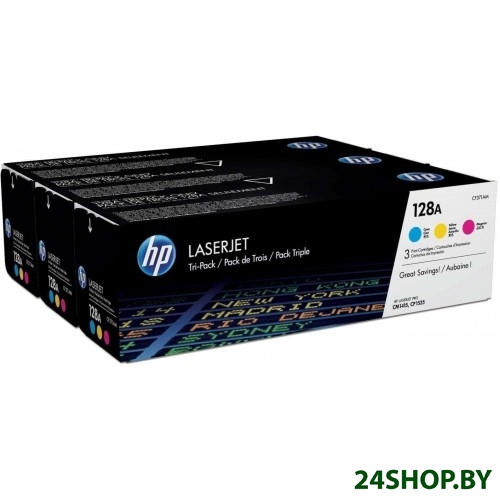 Картридж для принтера HP 128A 3-pack (CF371AM) Картридж для принтера HP 128A 3-pack (CF371AM)