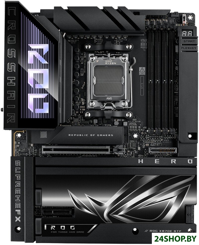 Материнская плата ASUS ROG Crosshair X870E Hero BTF Материнская плата ASUS ROG Crosshair X870E Hero BTF