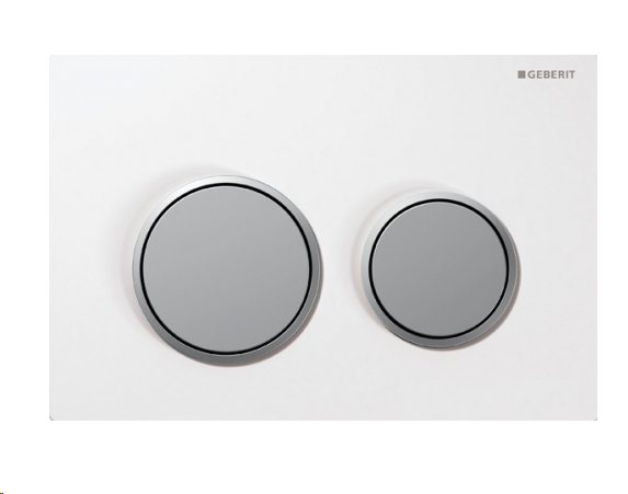 Панель смыва Geberit Omega 20 115.085.KL.1 (белый/хром матовый) Панель смыва Geberit Omega 20 115.085.KL.1 (белый/хром матовый)