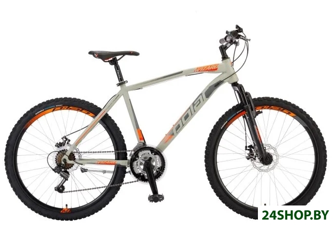 Велосипед Polar Bike Wizard 2.0 (XL, серебристый/оранжевый) Велосипед Polar Bike Wizard 2.0 (XL, серебристый/оранжевый)