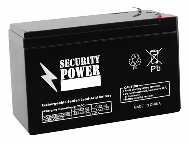 Аккумулятор для ИБП Security Power SP 12-9 F2 (12В/9 А·ч) Аккумулятор для ИБП Security Power SP 12-9 F2 (12В/9 А·ч)