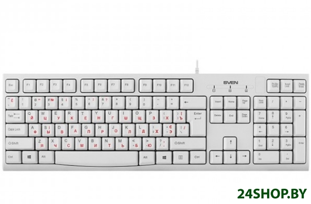 Клавиатура SVEN KB-S300 (белый) Клавиатура SVEN KB-S300 (белый)