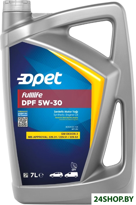 Моторное масло Opet Fulllife DPF 5W30 7л Моторное масло Opet Fulllife DPF 5W30 7л