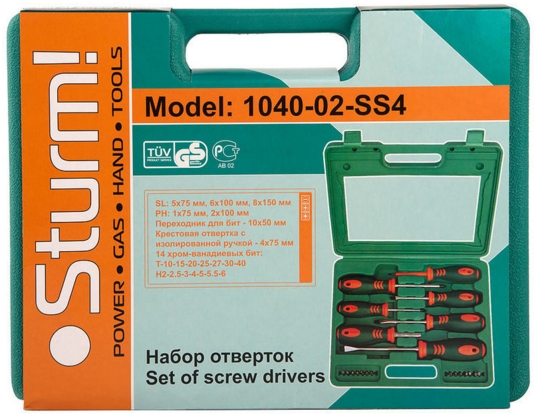 Набор отверток Sturm 1040-02-SS4 (21 предмет) Набор отверток Sturm 1040-02-SS4 (21 предмет)