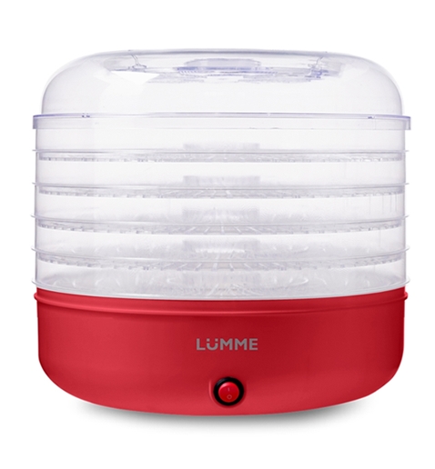 Сушилка для овощей, грибов, фруктов LUMME LFD-105PP (красный рубин) Сушилка для овощей, грибов, фруктов LUMME LFD-105PP (красный рубин)
