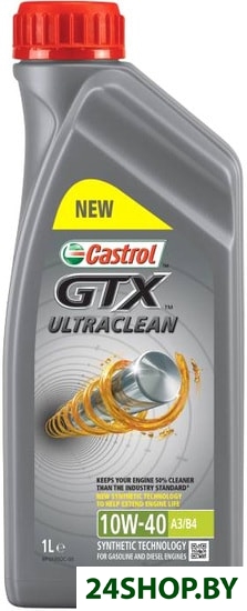 Моторное масло Castrol GTX Ultraclean 10W-40 A3/B4 1л Моторное масло Castrol GTX Ultraclean 10W-40 A3/B4 1л