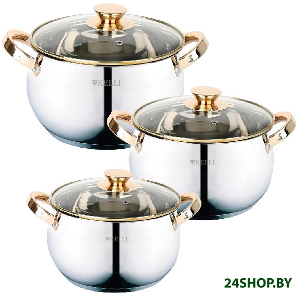 Набор кастрюль KELLI KL-4297 Набор кастрюль KELLI KL-4297