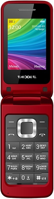 Мобильный телефон TeXet TM-204 (гранатовый) Мобильный телефон TeXet TM-204 (гранатовый)
