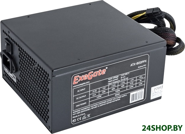 Блок питания ExeGate 800PPX EX220363RUS Блок питания ExeGate 800PPX EX220363RUS