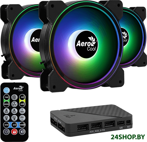 Набор вентиляторов с контроллером AeroCool Saturn 12F ARGB Pro Набор вентиляторов с контроллером AeroCool Saturn 12F ARGB Pro